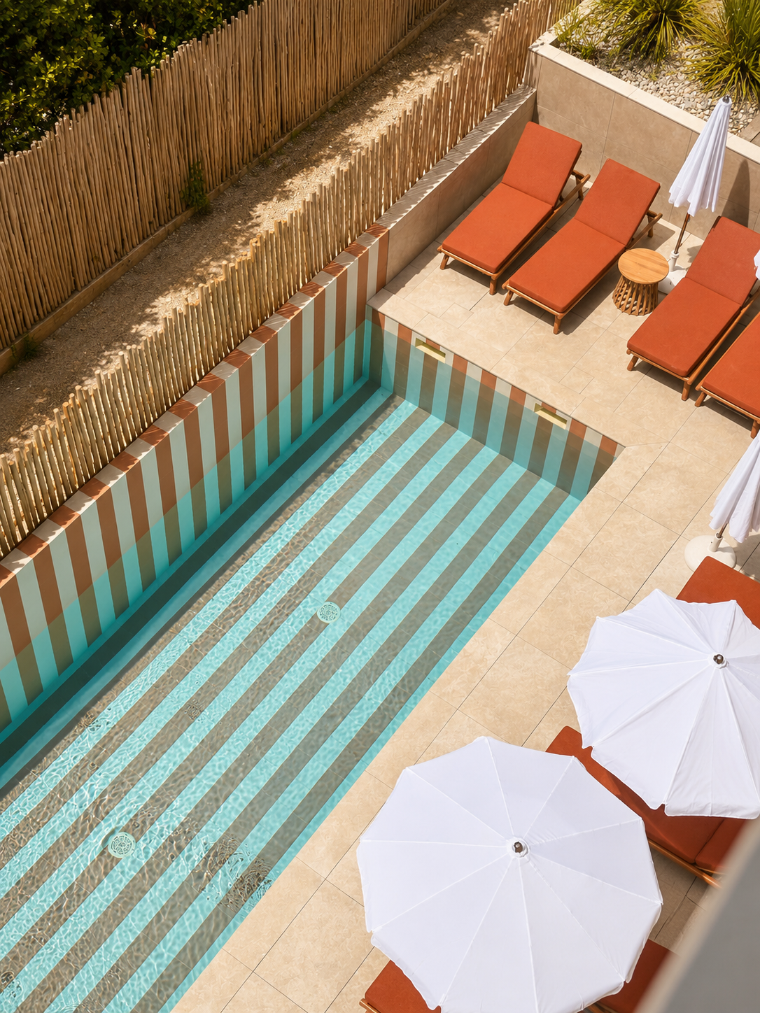 Piscine extérieure chauffée